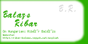 balazs ribar business card